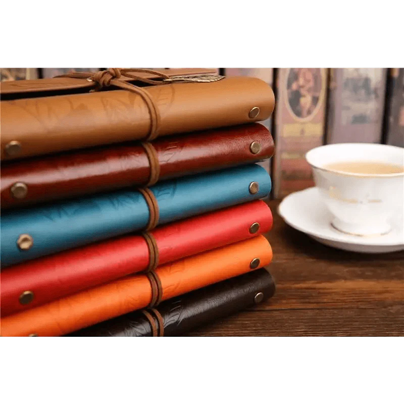 Vintage Leather Diary Notebook Journal