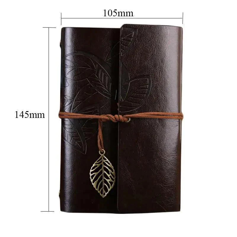 Vintage Leather Diary Notebook Journal