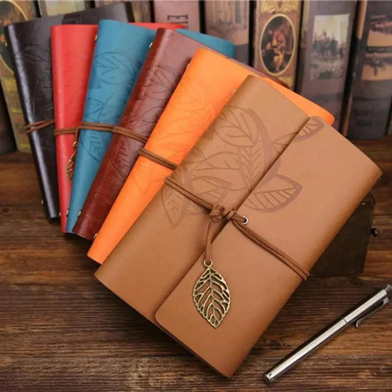 Vintage Leather Diary Notebook Journal